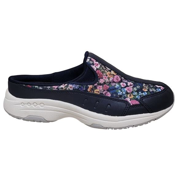 Easy Spirit Women Travel Time 594 Slip On Mule Clogs Size US 5M Navy Floral - Picture 3 of 7